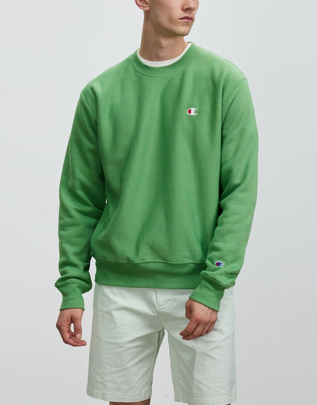 CA-C10 (Reverse weave small c crew native fern green) 32295217 CHAMPION