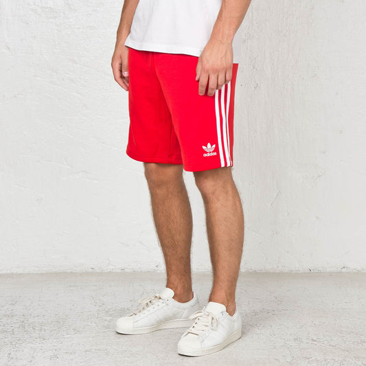 AA-N13 (Adidas aeroready essentials chelsea 3-stripe shorts scarlet/white) 12292560 ADIDAS