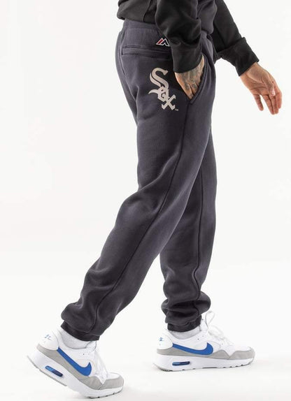 MJA-J4 (Vintage graphic trackies white-sox standard black) 52195217 - Otahuhu Shoes