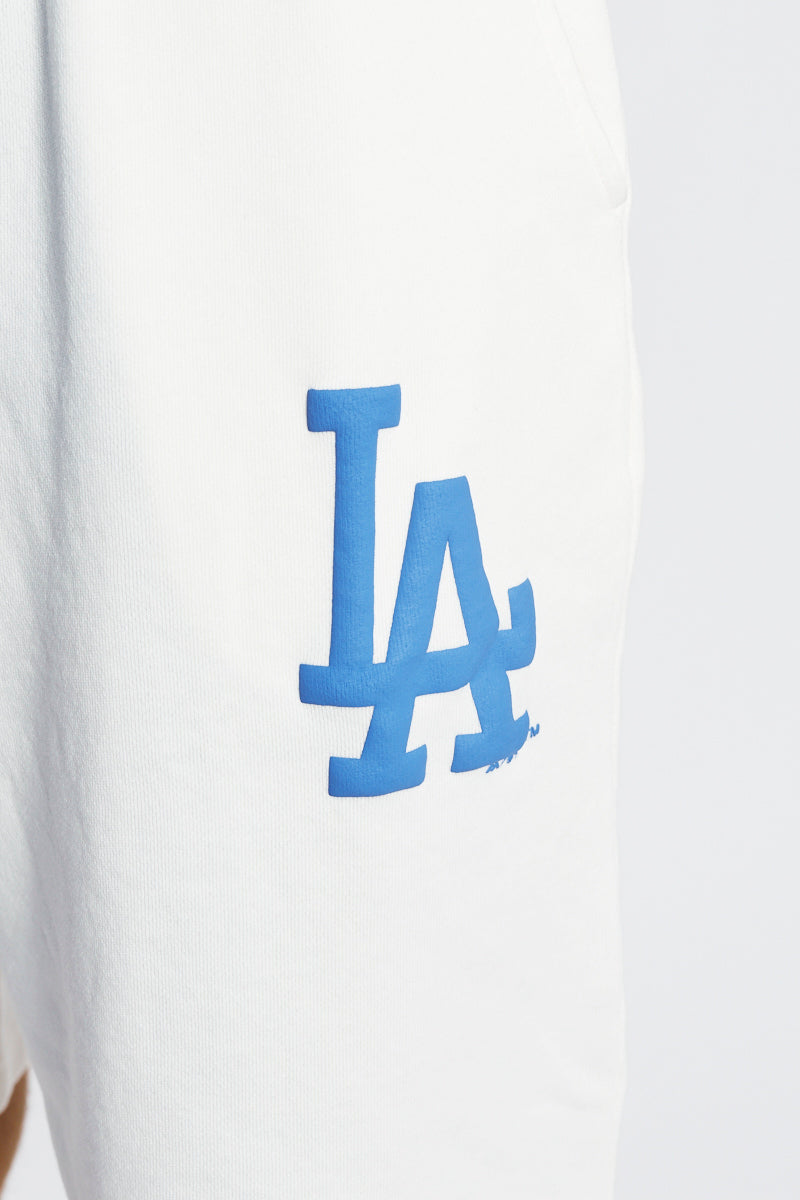 MJA-I8 (Majestic multi logo shorts dodgers vintage white) 122294782 MAJESTIC