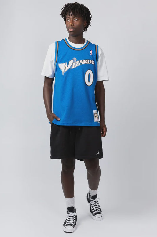 MNA-J34 (Mitchell and ness swingman jersey 04-05 wizards arena blue) 122398695