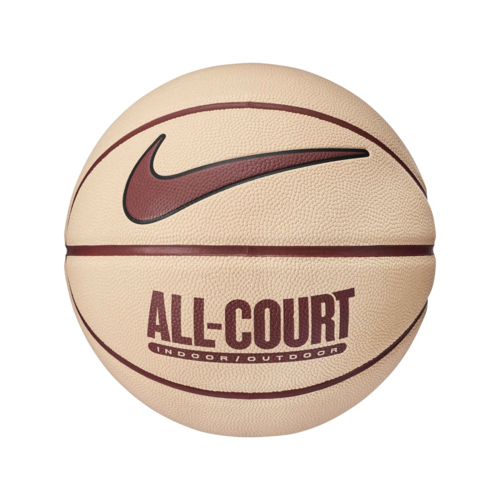 NE-Y24 (Nike everyday all court 8P basketball ice peach/orange/black - size 7) 112393250