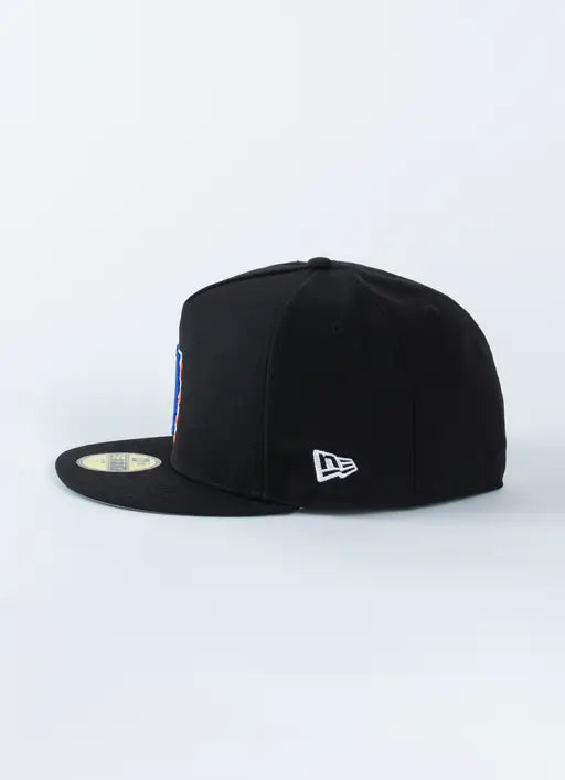 NEC-P43 (New era 5950 retro crown A frame otc new york mets black/lry fitted hat) 102294000 NEW ERA