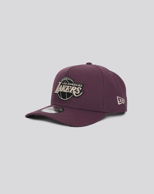 NEC-O31 (940AF La lakers Q421 plum black stn osfm) 122192450 NEW ERA