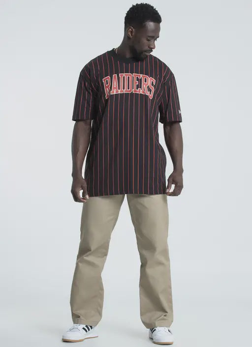 NEA-W3 (Oversize pinstripe tee la raiders) 62293600 NEW ERA