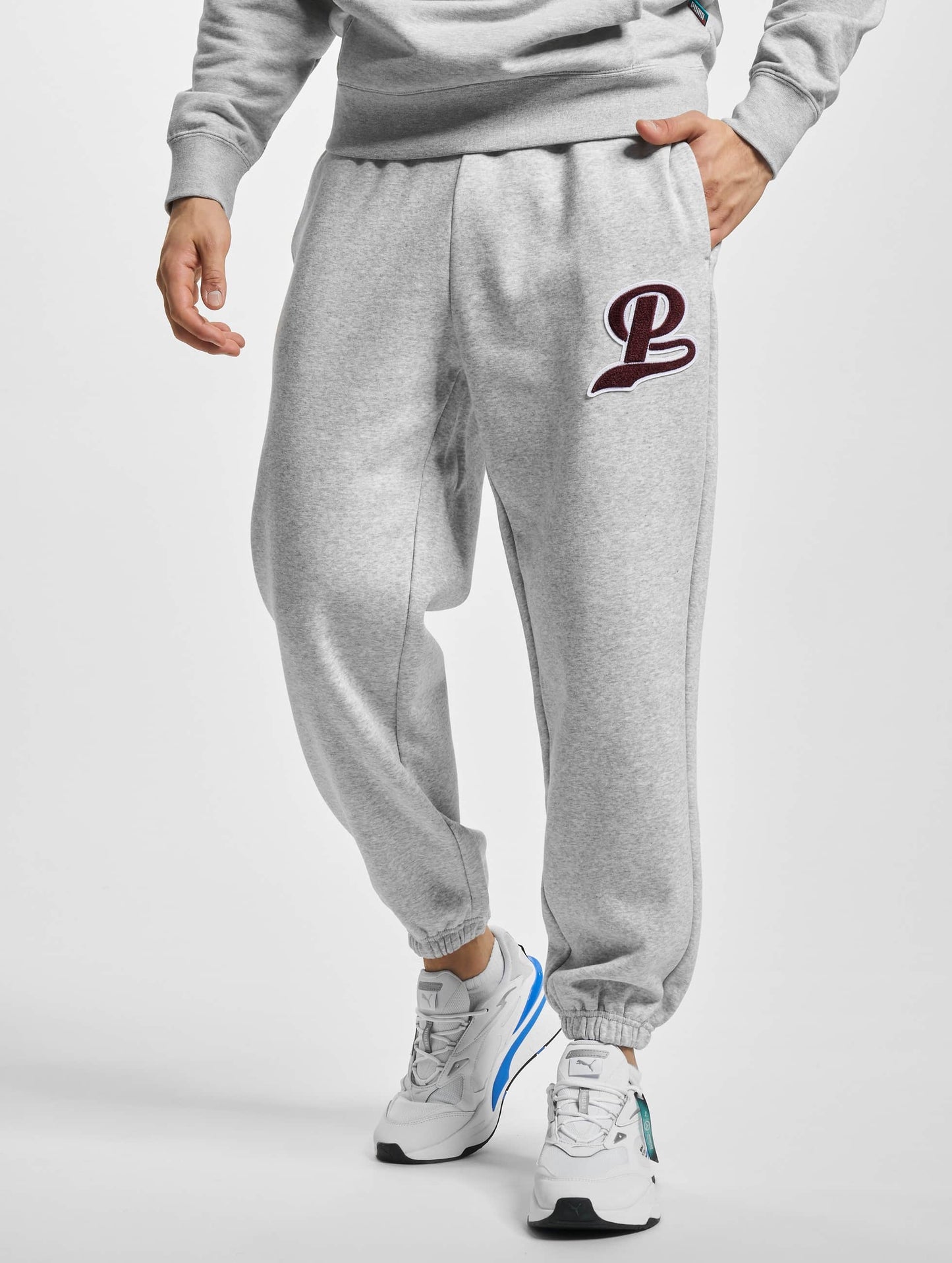 PA-H8 (Puma team sweatpants fleece light gray heather) 52395500 PUMA