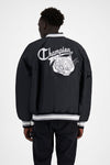 CA-B11 (Champion rebound letterman jacket black) 322911304 CHAMPION