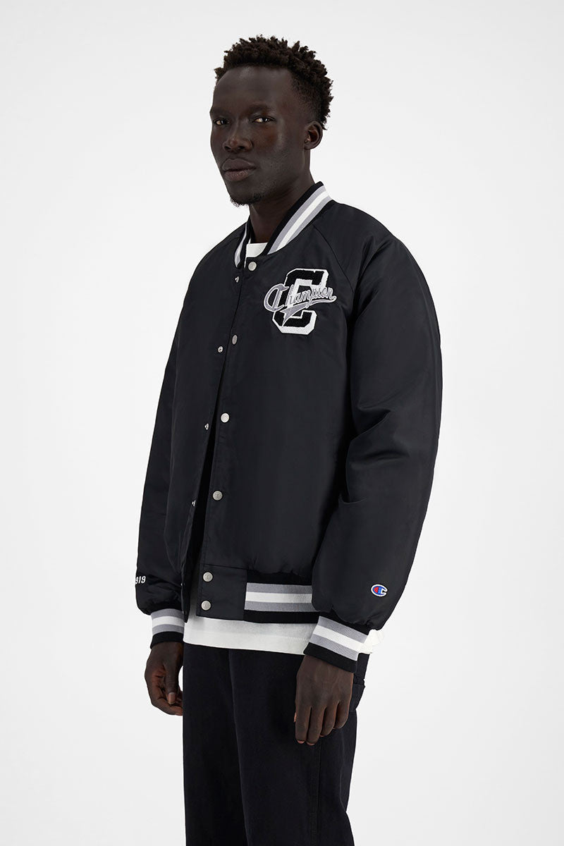 CA-B11 (Champion rebound letterman jacket black) 322911304 CHAMPION