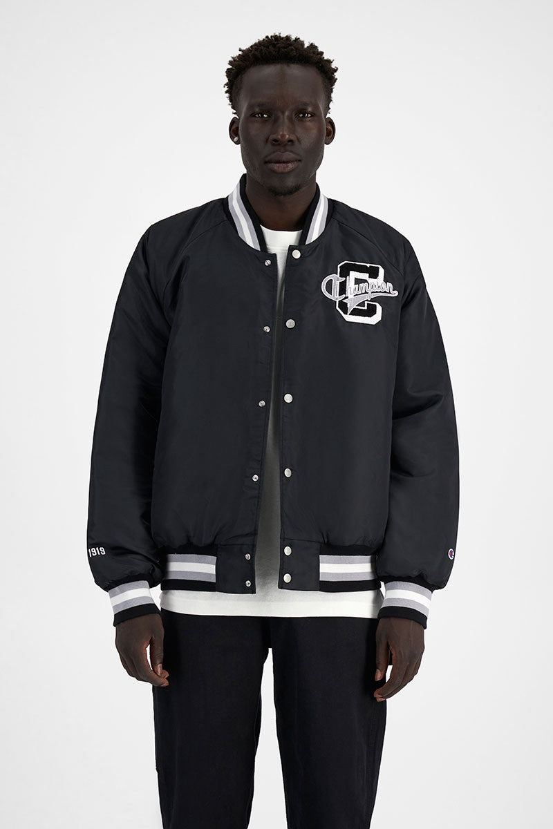 CA-B11 (Champion rebound letterman jacket black) 322911304 CHAMPION