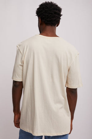 CA-H10 (Reverse weave raw short sleeve tee natural) 52293043 CHAMPION