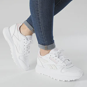 R-N15 (Reebok classic leather sp women shoes white/pink)