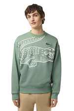LCA-M18 (Lacoste loose fit croc print sweatshirt green) 1123912391