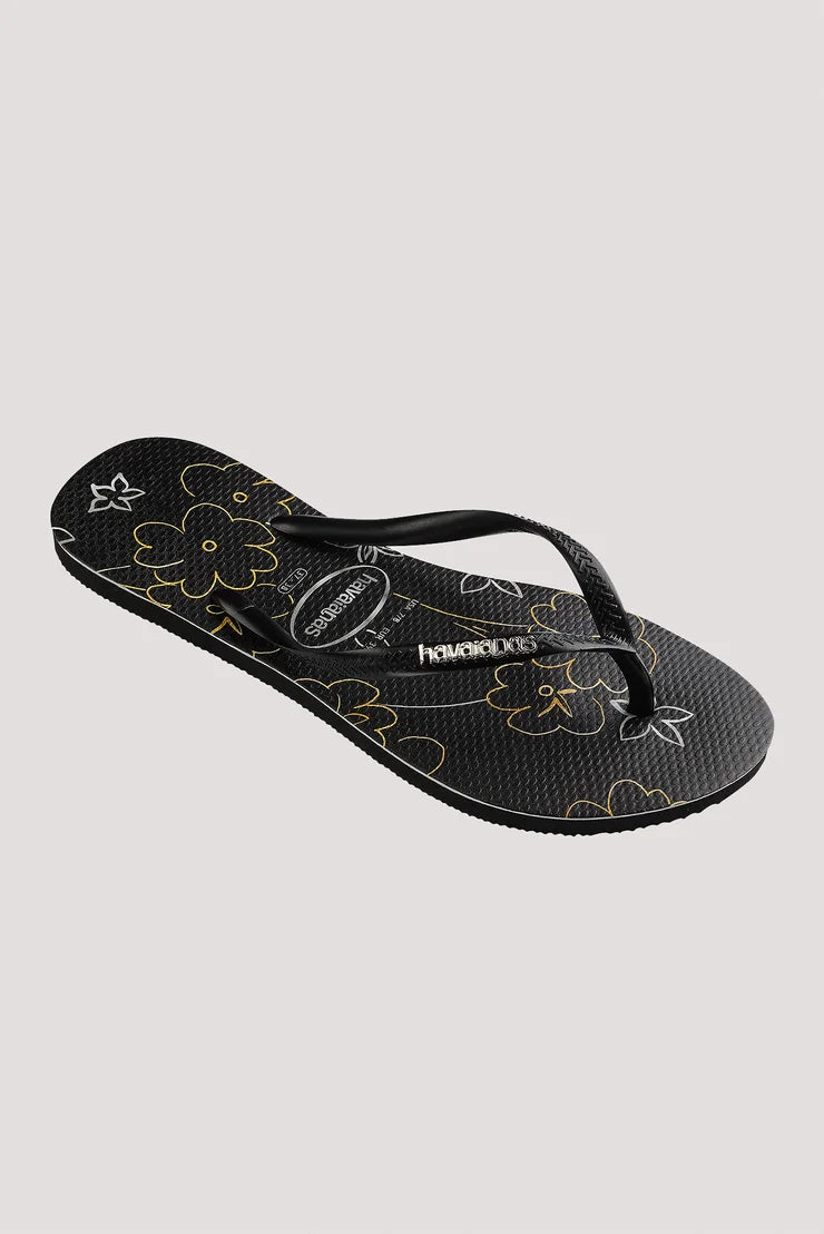 HA-WI7 (SLIM LOGO METALLIC (FLOWERS) 7892) 92292500 HAVAIANAS