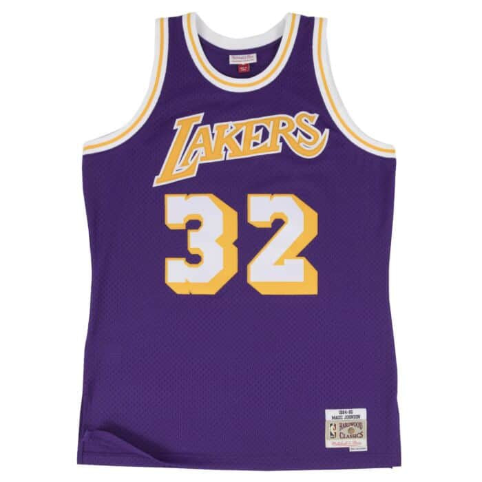 MNA-V18 (Swingman jersey #32 lakers magic 84-85 home purple MNLL18176) 22298260 MITCHELL AND NESS