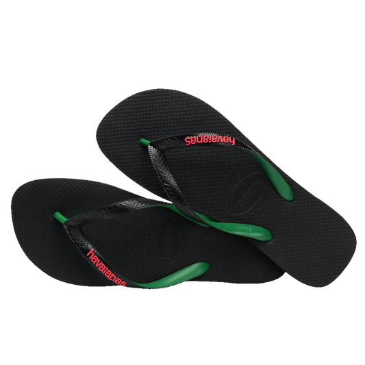 HA-R6 (Havaianas logo filete mix black/green) 112291608 HAVAIANAS