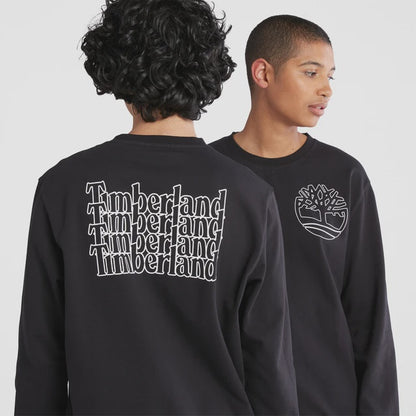 TBA-H2 (Timberland unisex back logo sweatshirt black) 122294783 TIMBERLAND