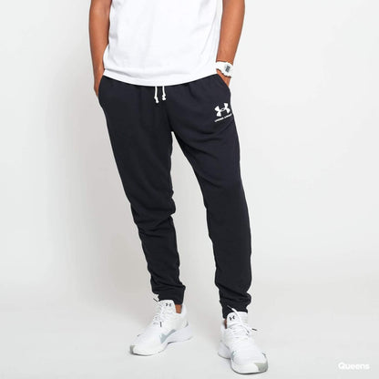 UAA-Y2 (Mens sportstyle terry jogger 001 black/white) 102092921 - Otahuhu Shoes