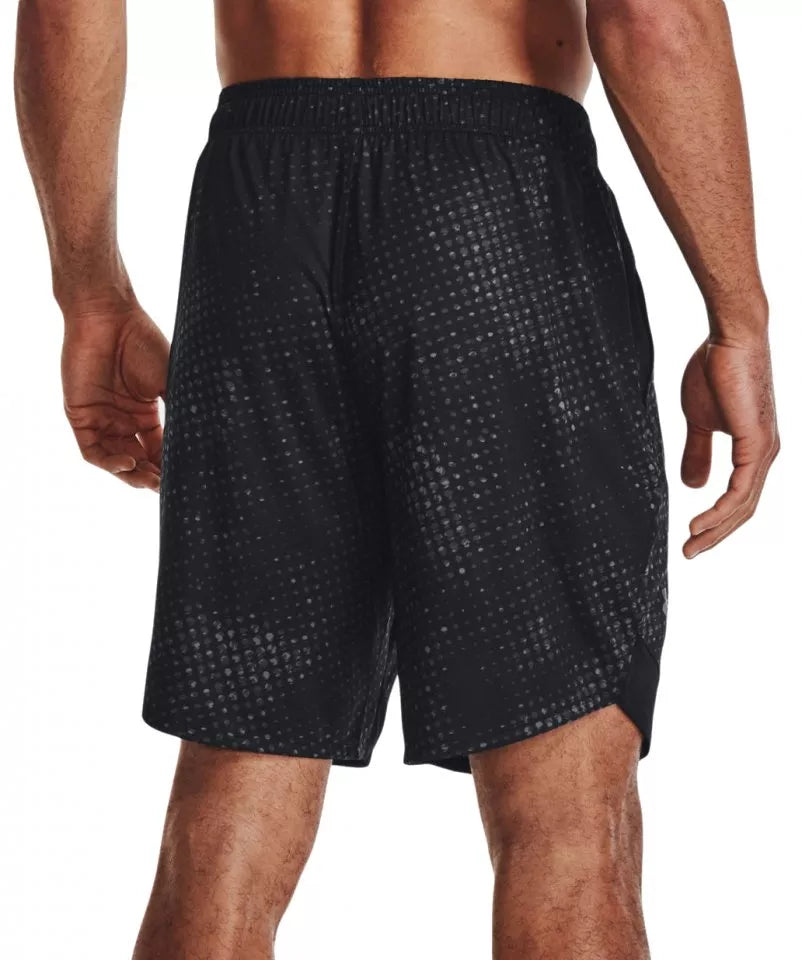 UAA-N8 (Under armour mens train stretch printed shorts black/pitch gray) 112292608 UNDER ARMOUR