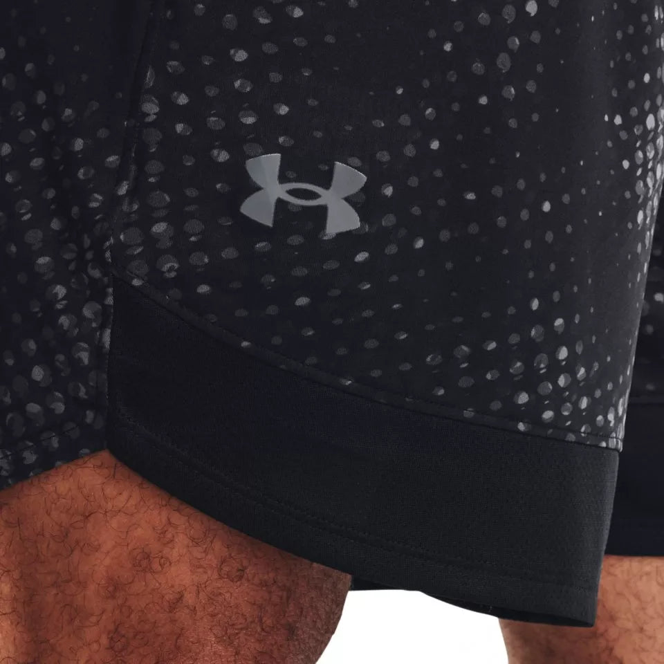 UAA-N8 (Under armour mens train stretch printed shorts black/pitch gray) 112292608 UNDER ARMOUR