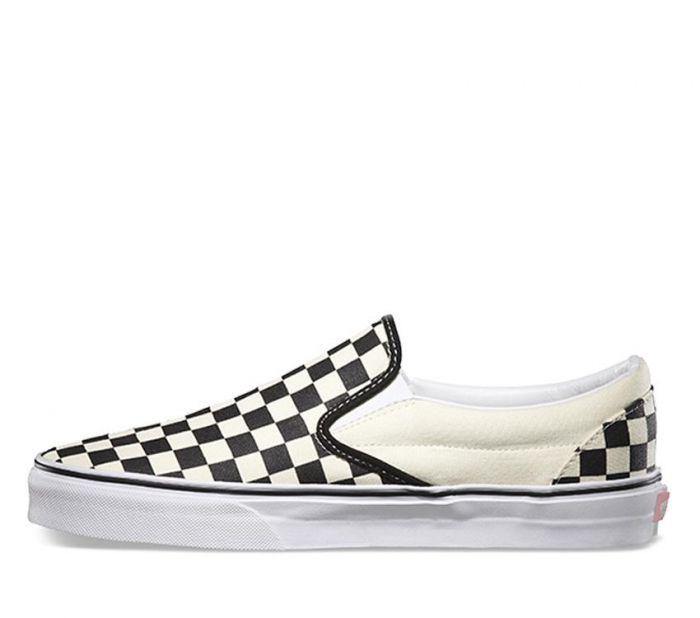 V-I10 (CSO BLACK WHITE CHECKER/WHT) 121794343 - Otahuhu Shoes