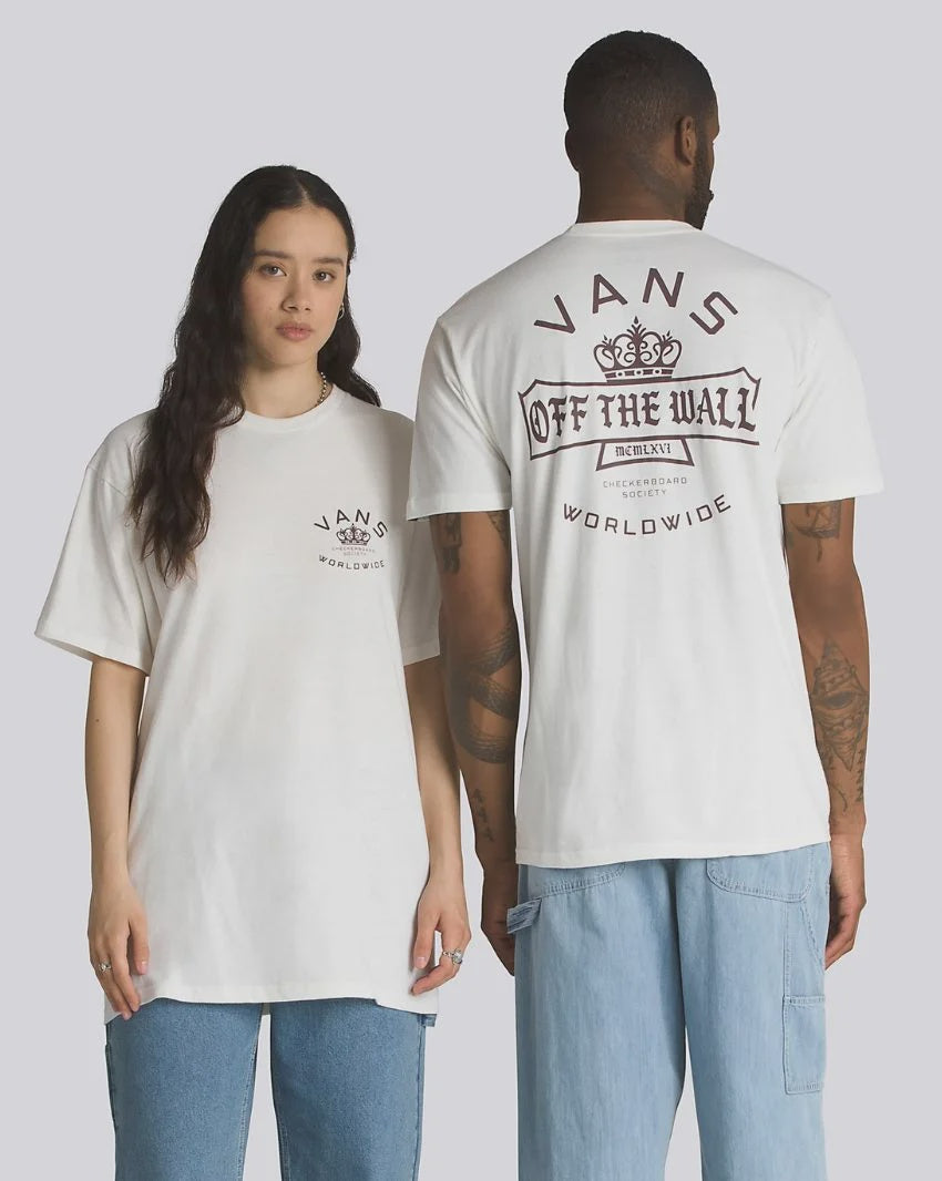 VA-O (Vans checkerboard ard society short sleeve tee white) 12493043