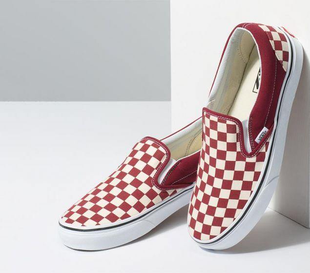 V-Y11 (CSO CHECKER RUMBA RED/TRUE WHT) 61994876 - Otahuhu Shoes