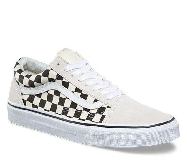 V-O10 (OLD SKOOL (CHECKER) WHITE/BLK) 41896083 - Otahuhu Shoes