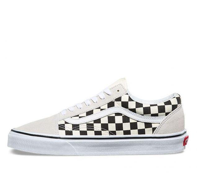 V-O10 (OLD SKOOL (CHECKER) WHITE/BLK) 41896083 - Otahuhu Shoes