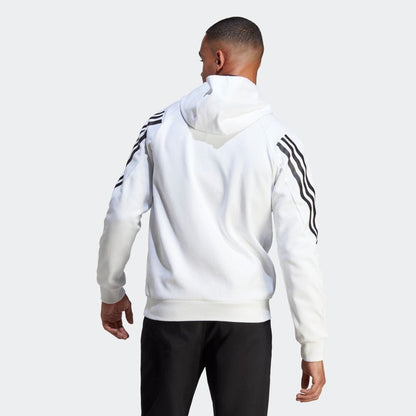 AA-G20 (Adidas mens future icons 3 stripe hoodie white) 42395630 ADIDAS