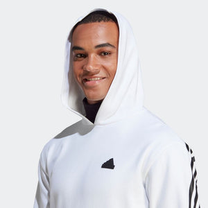 AA-G20 (Adidas mens future icons 3 stripe hoodie white) 42395630 ADIDAS