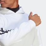 AA-G20 (Adidas mens future icons 3 stripe hoodie white) 42395630 ADIDAS